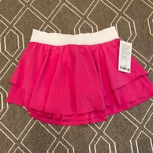 Lululemon Court Rival HR Skirt Sonic Pink sz 8